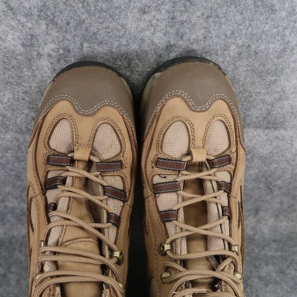 Cabelas Shoes Mens 13 Hiking Boots Outdoor Leather Mid Lace Up Active Trek Brown main image 5